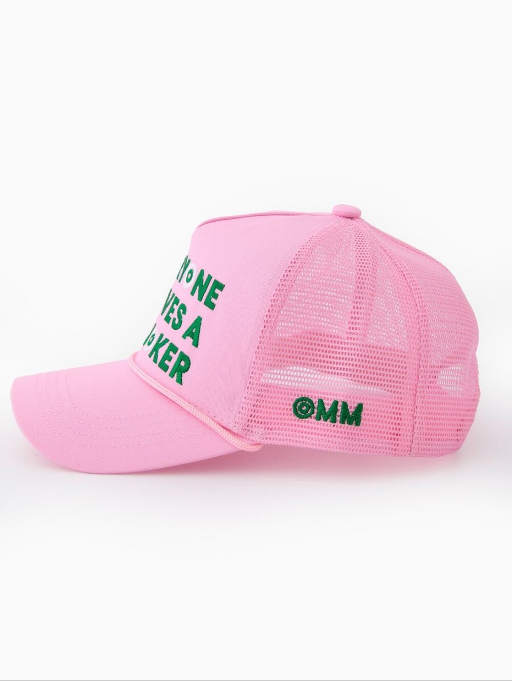 NWOT Oh My Mahjong Pink "Everyone Loves a Joker" Trucker Hat - Picture 2 of 9
